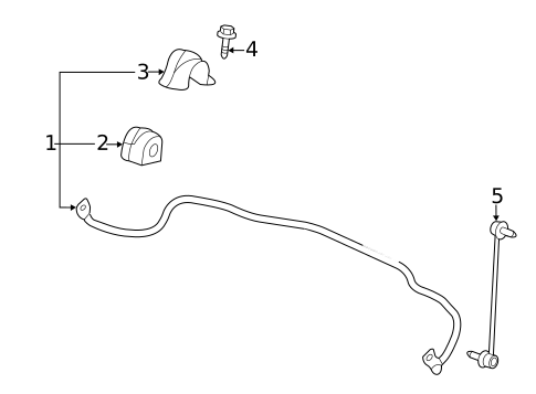 Stabilizer Bar & Components for 2010 Saab 9-5 #0