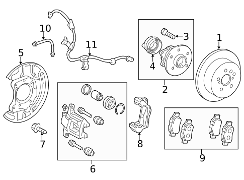 Brake Components for 2015 Scion tC #1