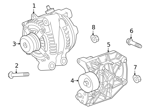 Alternator for 2013 Jaguar XFR #0