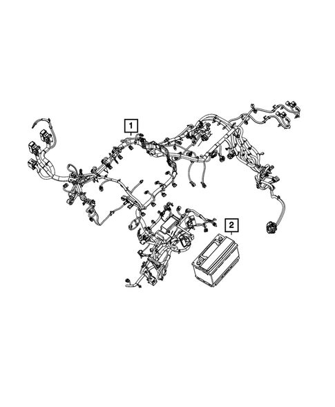 Wiring, Powertrain for 2021 Ram 3500 #3