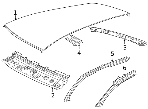 Roof & Components for 2012 Volkswagen Jetta #1
