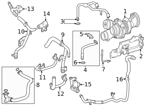 Turbocharger & Components for 2020 Mercedes-Benz E63 AMG S #3