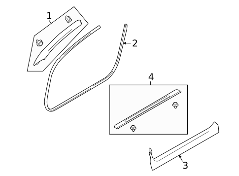 Interior Trim - Pillars for 2014 INFINITI Q60 #1