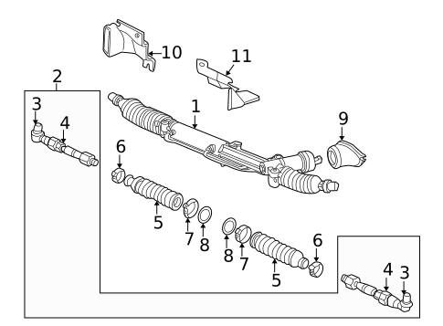 Steering Gear & Linkage for 2004 Audi S4 #0
