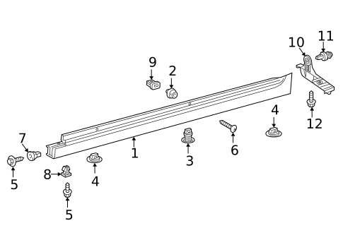 Exterior Trim - Pillars for 2018 Toyota Camry #1