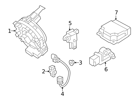 Air Bag Components for 2019 Kia Sorento #1