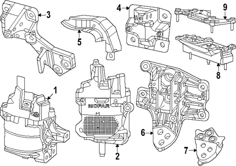 Engine & Trans Mounting for 2025 Ram 1500 #0