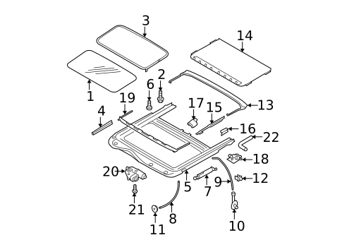 Sunroof for 2006 Subaru Legacy #2