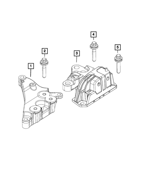 Engine Mounting for 2017 Jeep Compass #1