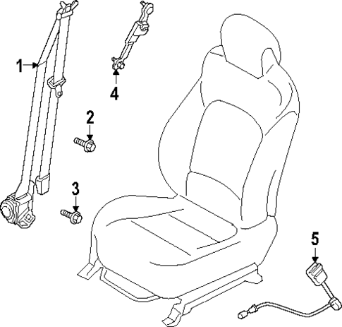 Seat Belt for 2025 Hyundai Santa Fe #2