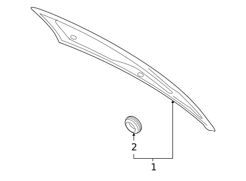 Glass - Lift Gate for 2008 Volvo V50 #0