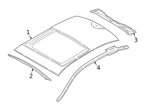 Roof & Components for 2019 Lincoln Continental #1