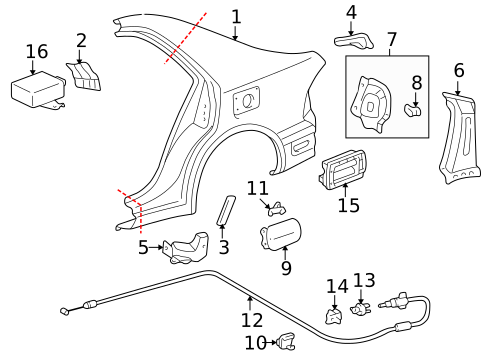 Keyless Entry Components for 2001 Lexus IS300 #0