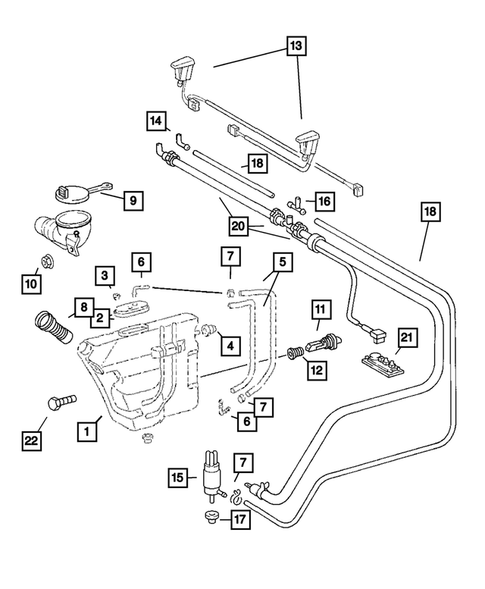 Windshield Wiper and Washer System for 2008 Chrysler Crossfire #1