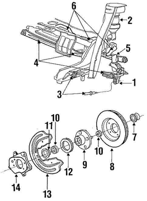 Stabilizer Bar & Components for 1990 Lincoln Continental #2