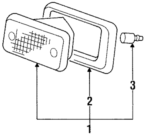 Side Marker Lamps for 1990 Dodge Colt #1