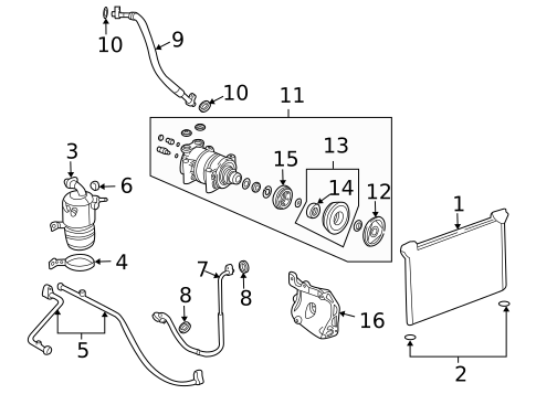 A/C Condenser & Evaporator for 2007 Chevrolet Silverado 1500 Classic #2