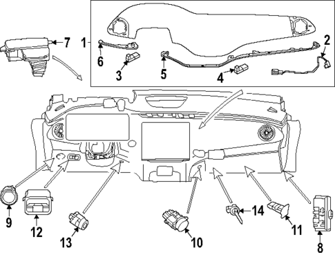 Cluster & Switches for 2025 Mercedes-Benz EQS AMG #0