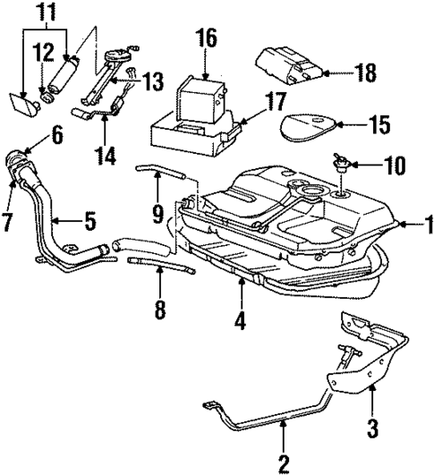 Fuel System Components for 1999 Hyundai Accent #0