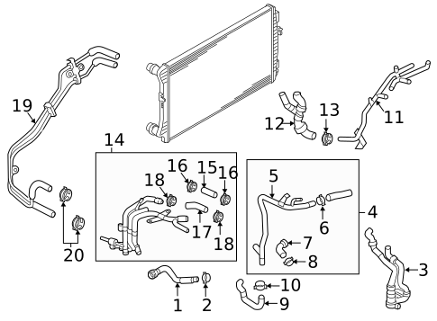 Hoses & Lines for 2015 Audi A3 #1