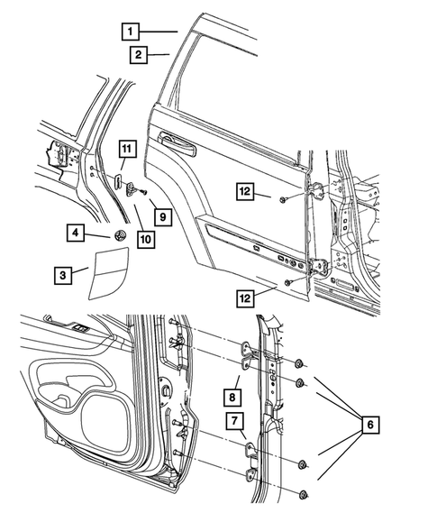 Rear Door for 2011 Jeep Grand Cherokee #1