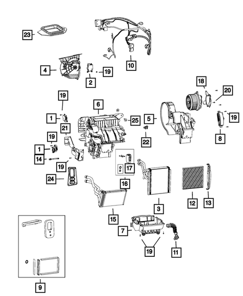 Air Conditioner and Heater Units for 2017 Chrysler 200 #1