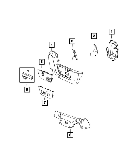 Front Seats - Adjusters, Recliners, Shields and Risers for 2025 Ram 3500 #5