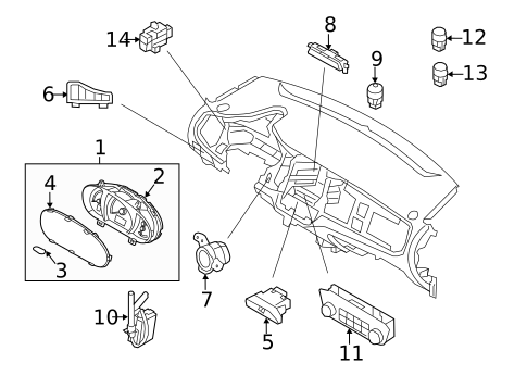 Headlamp Components for 2012 Kia Sportage #1