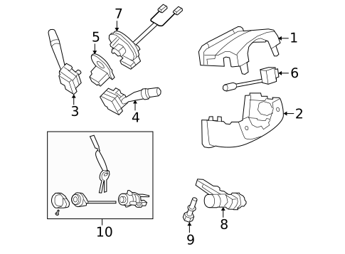 Switches for 2009 Kia Borrego #1