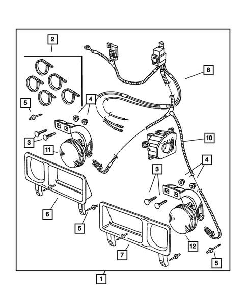 Fog Lights & Electrical for 2002 Dodge Ram 2500 #0