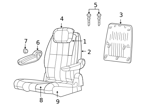Second Row Seats for 2010 Volkswagen Routan #1
