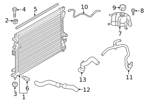 Radiators, Coolers & Related Components for 2020 Lincoln Nautilus #0