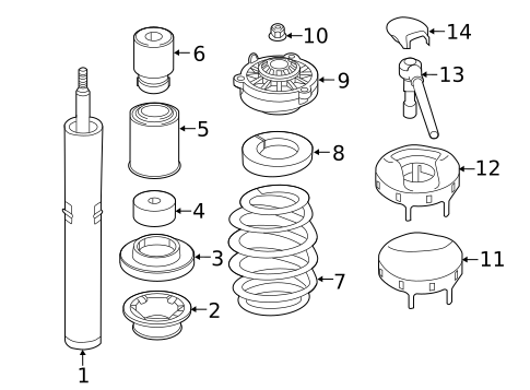 Suspension, Springs & Related Components for 2025 Audi S5 Sportback #1