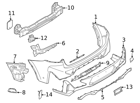 Bumper & Components - Rear for 2024 BMW X4 #1