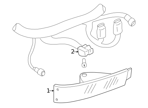 Park & Side Marker Lamps for 2001 GMC Safari #0