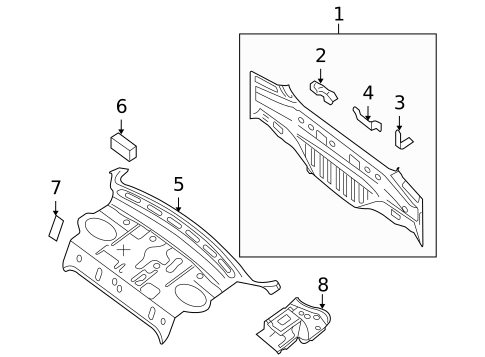 Rear Body for 2009 Nissan Altima #1
