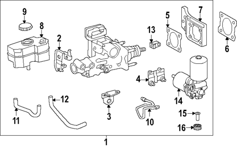 Master Cylinder - Components On Dash Panel for 2025 Toyota 4Runner #0
