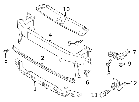 Bumper & Components - Front for 2019 Audi Q3 #2
