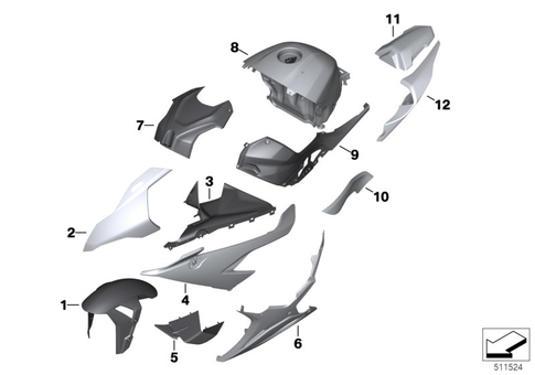 Painted Parts for 2022 BMW-Motorrad M 1000 RR #0