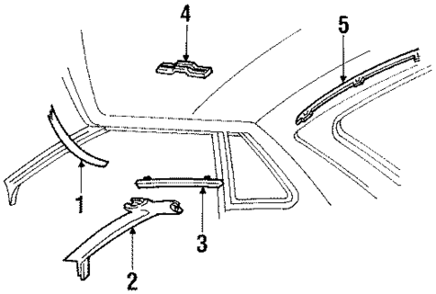 Interior Trim for 1985 Ford EXP #1