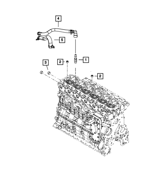 Air Conditioner and Heater Plumbing for 2014 Ram 2500 #1