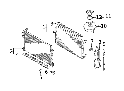 Radiator & Components for 2019 Volkswagen Golf #0