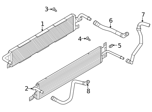 Radiator & Components for 2022 Lincoln Corsair #1