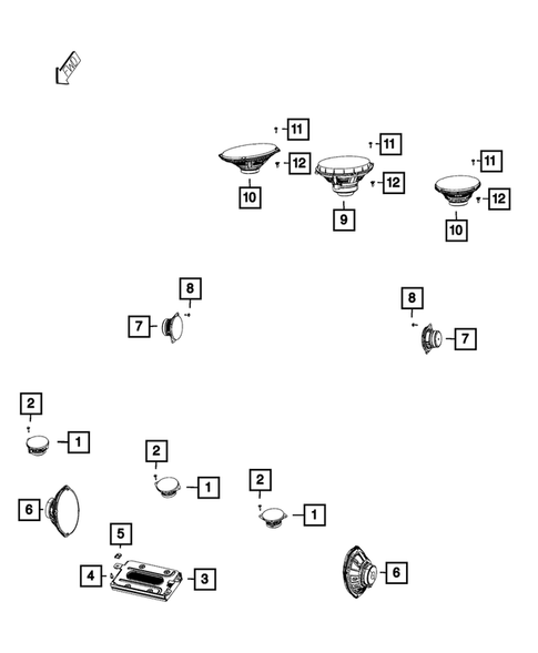Radio, Antenna, Speakers, DVD, and Video systems for 2016 Chrysler 200 #2