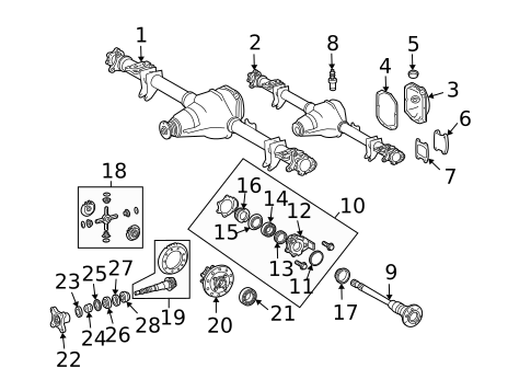 Axle & Differential for 2004 Dodge Sprinter 3500 #1