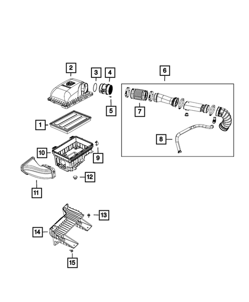 Air Cleaner for 2014 Ram 1500 #0