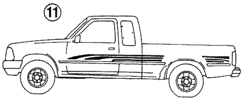 Stripe Tape for 1993 Toyota Pickup #2
