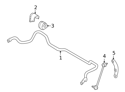 Stabilizer Bar & Components for 1997 BMW 540i #1