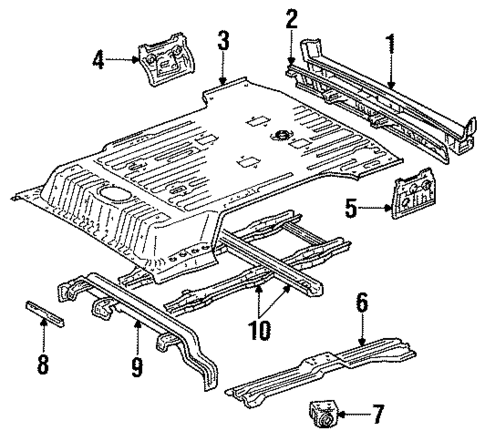 Rear Body for 1992 Toyota Land Cruiser #0