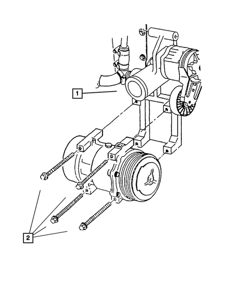 Air Conditioner Compressor and Mounting for 2016 Ram 3500 #5
